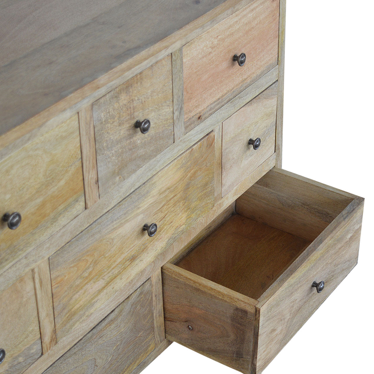 Nordic 8 Drawer Solid Wood Chest Of Drawers In Oak Finish