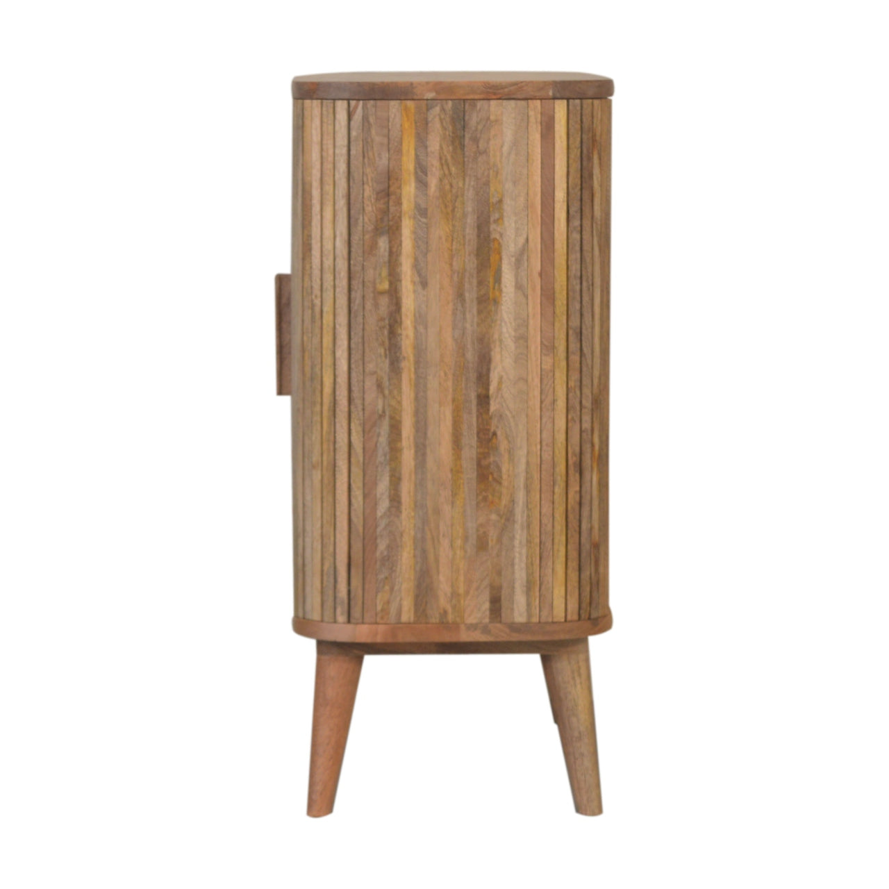 Stripe Cabinet Solid Wood In Oak Finish